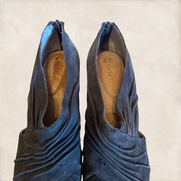 Corso Como Caryn Brown Peep Toe Mid Heels 6 - Picture 4 of 6